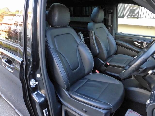 Ｖクラス Ｖ２２０ｄ　アバンギャルド　ロング　ＡＭＧライン　エクスクルーシブシートパッケージ　ナビＴＶ　ブルメスターサラウンド　レーダーセーフティ　パノラミックスライディングルーフ　ブラックレザーシート　両側電動スライドドア　純正１９インチＡＷ　ワンオーナー（9枚目）