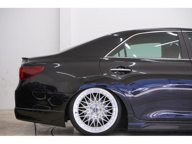 マークＸ ２５０Ｇ　Ｓパッケージリラックスセレクション　黒内装／フロントＧ’ｓバンパー／新品ＴＥＩＮ車高調／新品ＦＴＸ１９ＡＷ／２眼ヘッドライト（青眼）／２色フォグ／パワーシート／パドルシフト／ＥＴＣ／バックカメラ／オートエアコン／オートライト／（50枚目）
