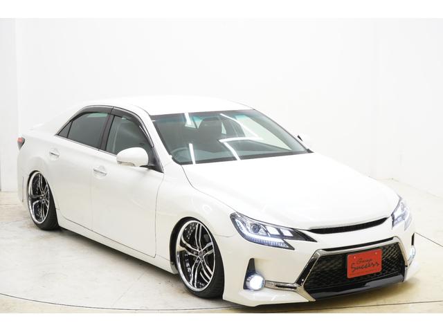 マークＸ ２５０Ｇ　Ｓパッケージリラックスセレクション　黒内装／前後Ｇ’ｓ仕様／新品（ＸＦ－５５）１９ＡＷ／新品ＴＥＩＮ車高調／後期風３眼ヘッドライト／オープニングテールランプ／２色フォグ／ＢＲＡＳＨナット／パドルシフト／アルミペダル／ＥＴＣ（45枚目）