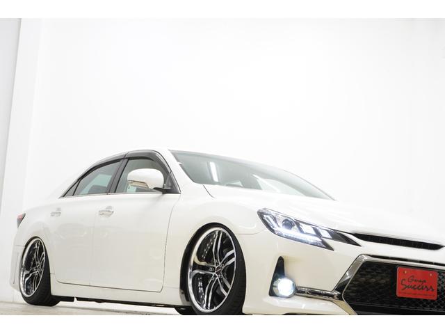 マークＸ ２５０Ｇ　Ｓパッケージリラックスセレクション　黒内装／前後Ｇ’ｓ仕様／新品（ＸＦ－５５）１９ＡＷ／新品ＴＥＩＮ車高調／後期風３眼ヘッドライト／オープニングテールランプ／２色フォグ／ＢＲＡＳＨナット／パドルシフト／アルミペダル／ＥＴＣ（47枚目）