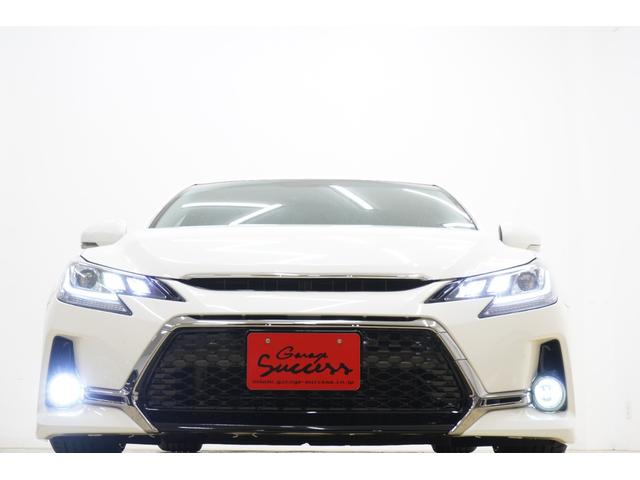 マークＸ ２５０Ｇ　Ｓパッケージリラックスセレクション　黒内装／前後Ｇ’ｓ仕様／新品（ＸＦ－５５）１９ＡＷ／新品ＴＥＩＮ車高調／後期風３眼ヘッドライト／オープニングテールランプ／２色フォグ／ＢＲＡＳＨナット／パドルシフト／アルミペダル／ＥＴＣ（56枚目）