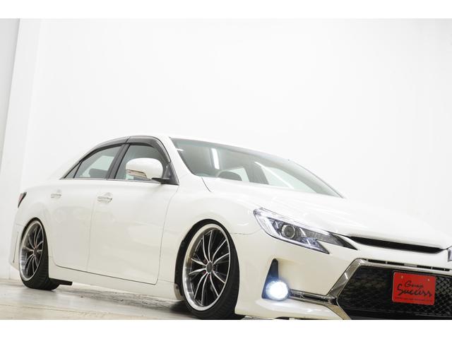 マークＸ ２５０Ｇ　リラックスセレクション　前後Ｇ’ｓバンパー／中期ヘッドライト／社外車高調／社外アネーロ１９ＡＷ／スモークテール／新品ＢＲＡＳＨシートカバー／パワーシート／オートエアコン／オートライト／ローダウン／フルカスタム（46枚目）