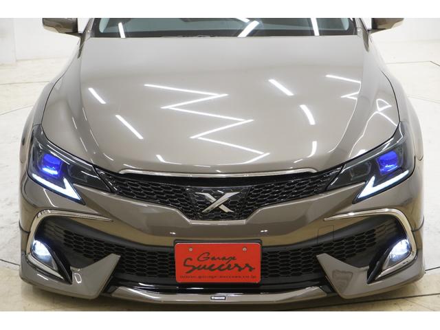 マークＸ ２５０Ｇ　リラックスセレクション　ＲＤＳモデリスタエアロ・Ｇ’ｓバンパー／２眼ヘッドライト（青眼スモーク加工）／オープニングスモークテール／新品ＴＥＩＮ車高調／新品マルチフォルケッタ１９ＡＷ／プッシュスタート／オートライト（58枚目）