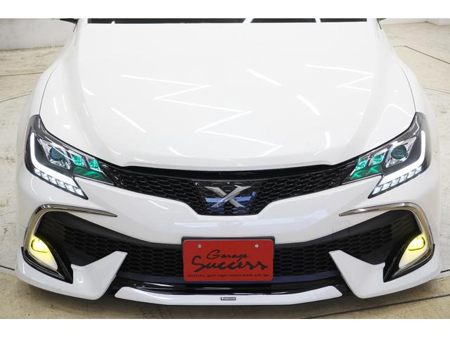 マークX 250G リラックスセレクション・ブラックリミテッド RDSモデリスタエアロ/リアG’sバンパー/BRASH3眼ヘッドライト/レーザーテールランプ(RGB)/新品WORKエモーションT5R19AW/新品タイヤ/新品TEIN車高調/2色フォグ/ETC/(57枚目)