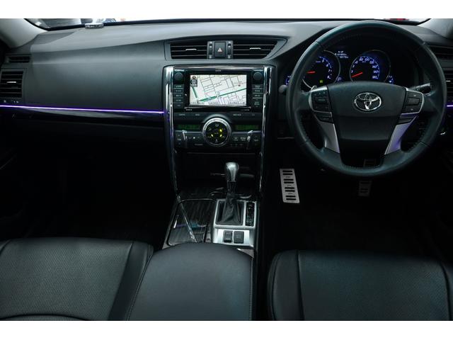 マークX 250G Sパッケージリラックスセレクション 黒内装/サンルーフ/アンビエントライト/BRASHフルエアロ/BRASH19インチホイール/新品TEIN車高調/BRASH3眼ヘッドライト/リュウリンテール/Bluetooth/バックカメラ/ETC/(4枚目)