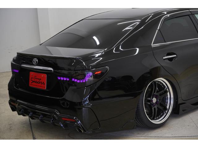 マークX 250G Sパッケージリラックスセレクション 黒内装/サンルーフ/アンビエントライト/BRASHフルエアロ/BRASH19インチホイール/新品TEIN車高調/BRASH3眼ヘッドライト/リュウリンテール/Bluetooth/バックカメラ/ETC/(9枚目)