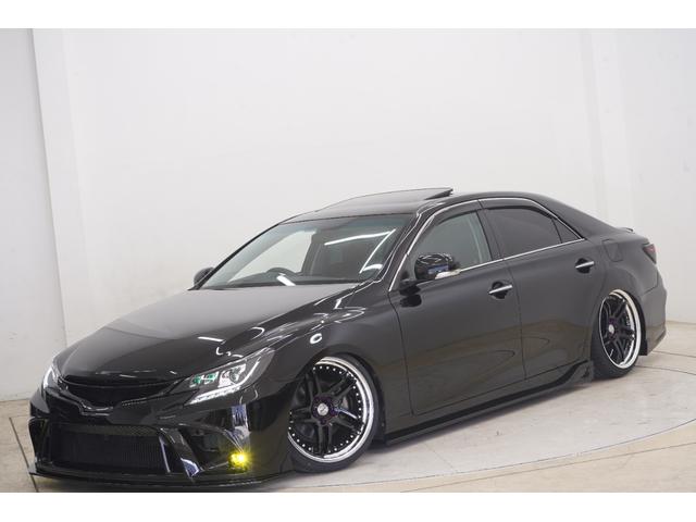 マークX 250G Sパッケージリラックスセレクション 黒内装/サンルーフ/アンビエントライト/BRASHフルエアロ/BRASH19インチホイール/新品TEIN車高調/BRASH3眼ヘッドライト/リュウリンテール/Bluetooth/バックカメラ/ETC/(13枚目)