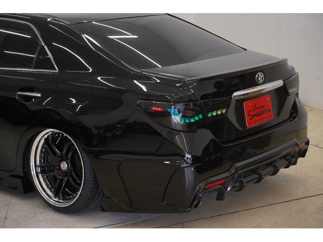 マークX 250G Sパッケージリラックスセレクション 黒内装/サンルーフ/アンビエントライト/BRASHフルエアロ/BRASH19インチホイール/新品TEIN車高調/BRASH3眼ヘッドライト/リュウリンテール/Bluetooth/バックカメラ/ETC/(22枚目)