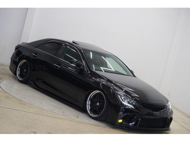 マークX 250G Sパッケージリラックスセレクション 黒内装/サンルーフ/アンビエントライト/BRASHフルエアロ/BRASH19インチホイール/新品TEIN車高調/BRASH3眼ヘッドライト/リュウリンテール/Bluetooth/バックカメラ/ETC/(48枚目)