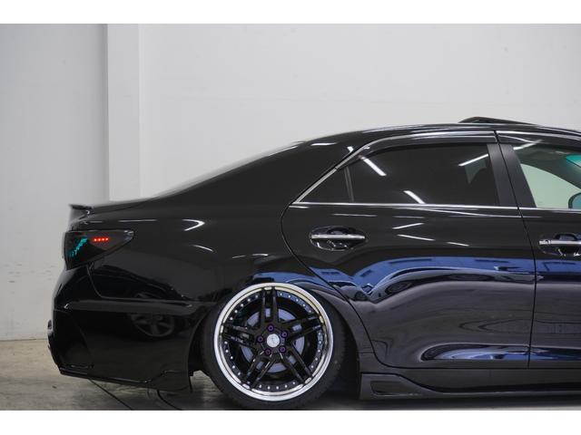 マークX 250G Sパッケージリラックスセレクション 黒内装/サンルーフ/アンビエントライト/BRASHフルエアロ/BRASH19インチホイール/新品TEIN車高調/BRASH3眼ヘッドライト/リュウリンテール/Bluetooth/バックカメラ/ETC/(50枚目)