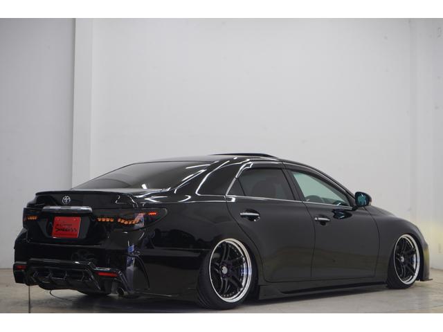 マークX 250G Sパッケージリラックスセレクション 黒内装/サンルーフ/アンビエントライト/BRASHフルエアロ/BRASH19インチホイール/新品TEIN車高調/BRASH3眼ヘッドライト/リュウリンテール/Bluetooth/バックカメラ/ETC/(52枚目)