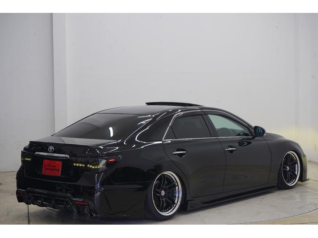 マークX 250G Sパッケージリラックスセレクション 黒内装/サンルーフ/アンビエントライト/BRASHフルエアロ/BRASH19インチホイール/新品TEIN車高調/BRASH3眼ヘッドライト/リュウリンテール/Bluetooth/バックカメラ/ETC/(54枚目)