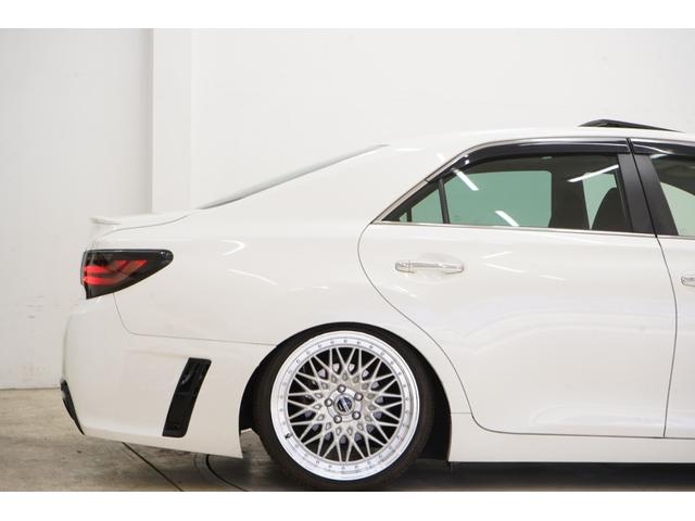 マークＸ ２５０Ｇ　Ｓパッケージリラックスセレクション　黒内装／サンルーフ／前後Ｇ’ｓバンパー／社外車高調／新品ＦＴＸ１９インチ／新品タイヤ／社外ヘッドライト／社外テール／パワーシート／Ｂｌｕｅｔｏｏｔｈ／バックカメラ／パドルシフト／ＥＴＣ（50枚目）