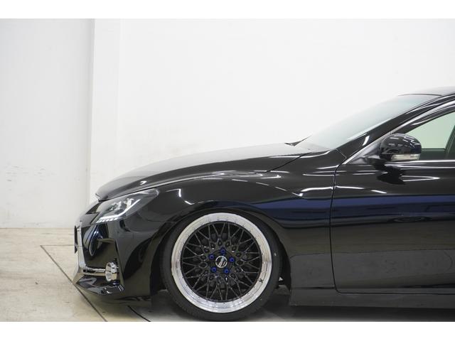 マークＸ ２５０Ｇ　リラックスセレ・ブラックレザーリミテッド　サンルーフ／黒革シート／フロントＧ’ｓバンパー／ＢＲＡＳＨ３眼ヘッドライト／新品ＴＥＩＮ車高調／新品ＦＴＸ（黒）１９ＡＷ／ＢＲＡＳＨナット／Ｂｌｕｅｔｏｏｔｈ／バックカメラ／シートヒーター／ＥＴＣ／（16枚目）