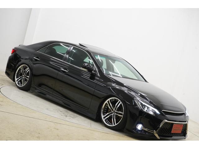 マークＸ ２５０Ｇ　Ｓパッケージリラックスセレクション　サンルーフ／黒内装／前後Ｇ’ｓバンパー／新品ＴＥＩＮ車高調／新品ＸＦ５５（１９ＡＷ）／シーケンシャルヘッドライト／社外ＬＥＤテール／２色フォグランプ／Ｂｌｕｅｔｏｏｔｈ／バックカメラ／パワーシート（44枚目）