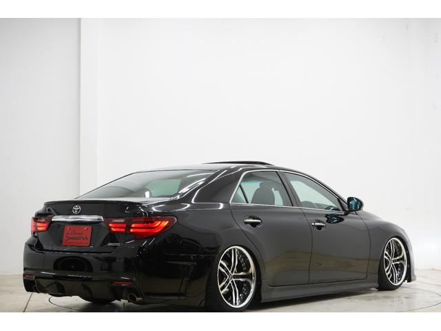 マークＸ ２５０Ｇ　Ｓパッケージリラックスセレクション　サンルーフ／黒内装／前後Ｇ’ｓバンパー／新品ＴＥＩＮ車高調／新品ＸＦ５５（１９ＡＷ）／シーケンシャルヘッドライト／社外ＬＥＤテール／２色フォグランプ／Ｂｌｕｅｔｏｏｔｈ／バックカメラ／パワーシート（52枚目）