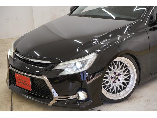 マークX 250G 中期型/フロントG’sバンパー/中期ヘッドライト・テールランプ/新品TEIN車高調/新品FTX19AW/2色フォグ/Bluetooth/バックカメラ/パワーシート/ETC/フルカスタム/ローダウン(6枚目)