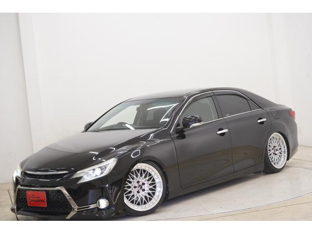 マークX 250G 中期型/フロントG’sバンパー/中期ヘッドライト・テールランプ/新品TEIN車高調/新品FTX19AW/2色フォグ/Bluetooth/バックカメラ/パワーシート/ETC/フルカスタム/ローダウン(10枚目)