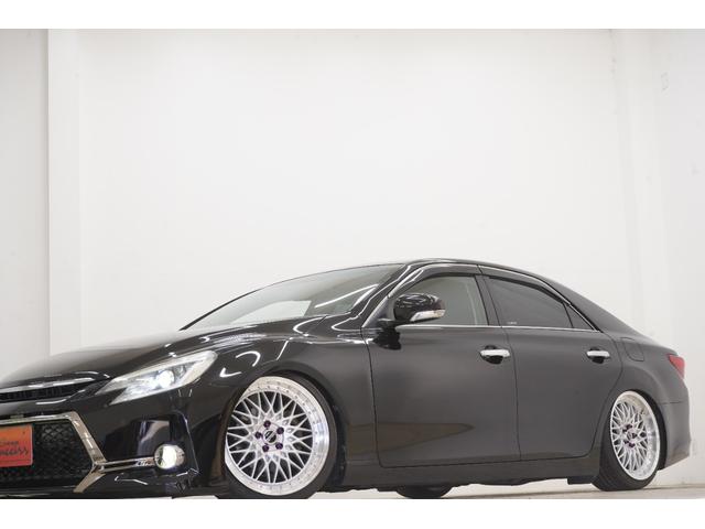 マークX 250G 中期型/フロントG’sバンパー/中期ヘッドライト・テールランプ/新品TEIN車高調/新品FTX19AW/2色フォグ/Bluetooth/バックカメラ/パワーシート/ETC/フルカスタム/ローダウン(13枚目)