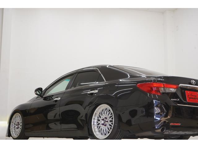 マークX 250G 中期型/フロントG’sバンパー/中期ヘッドライト・テールランプ/新品TEIN車高調/新品FTX19AW/2色フォグ/Bluetooth/バックカメラ/パワーシート/ETC/フルカスタム/ローダウン(20枚目)