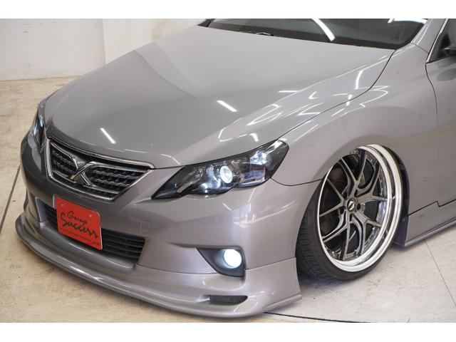 マークＸ ２５０Ｇ　リラックスセレクション　社外エアサス／エイムゲイン２０インチ／前期スモークヘッドライト・テールランプ／社外ストレートマフラー／トランクスポイラー／社外エアロ／Ｂｌｕｅｔｏｏｔｈ／バックカメラ／パワーシート／フルカスタム／（7枚目）