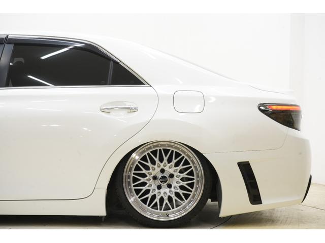 マークＸ ２５０Ｇ　中期型／前後Ｇ’ｓバンパー／中期ヘッドライト／コウゴクテールランプ／新品ＴＥＩＮ車高調／ＢＲＡＳＨナット／社外ＦＴＸ１９インチ／Ｂｌｕｅｔｏｏｔｈ／バックカメラ／プッシュスタート／ＥＴＣ／フルカスタム（18枚目）