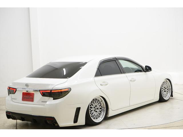 マークＸ ２５０Ｇ　中期型／前後Ｇ’ｓバンパー／中期ヘッドライト／コウゴクテールランプ／新品ＴＥＩＮ車高調／ＢＲＡＳＨナット／社外ＦＴＸ１９インチ／Ｂｌｕｅｔｏｏｔｈ／バックカメラ／プッシュスタート／ＥＴＣ／フルカスタム（56枚目）