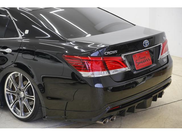 クラウンハイブリッド ロイヤルサルーン　ハイブリッド／社外エアロ／社外車高調／社外レオンハルト２０インチ／純正ヘッドライト・テールランプ／社外リアピースマフラー／パワーシート／シートヒーター／オートクルーズコントロール／バックカメラ／ＥＴＣ（17枚目）