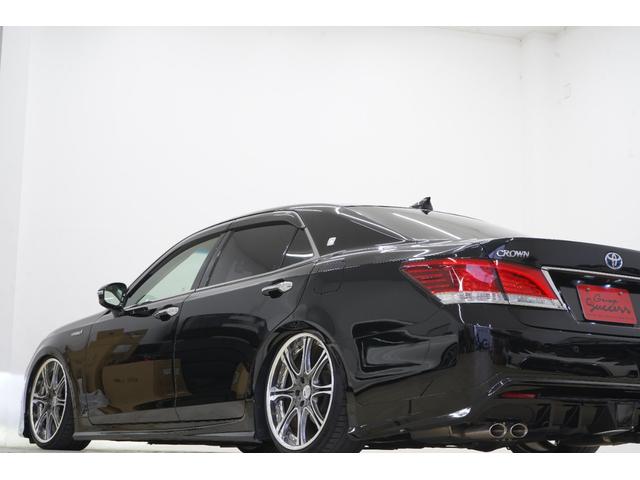 クラウンハイブリッド ロイヤルサルーン　ハイブリッド／社外エアロ／社外車高調／社外レオンハルト２０インチ／純正ヘッドライト・テールランプ／社外リアピースマフラー／パワーシート／シートヒーター／オートクルーズコントロール／バックカメラ／ＥＴＣ（18枚目）