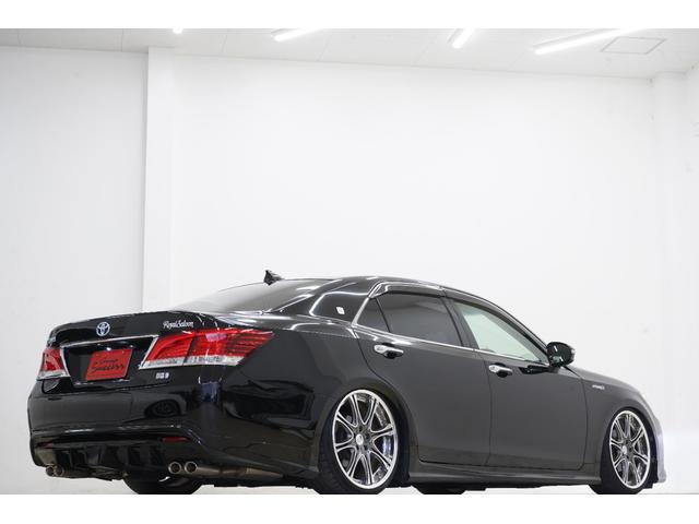 クラウンハイブリッド ロイヤルサルーン　ハイブリッド／社外エアロ／社外車高調／社外レオンハルト２０インチ／純正ヘッドライト・テールランプ／社外リアピースマフラー／パワーシート／シートヒーター／オートクルーズコントロール／バックカメラ／ＥＴＣ（55枚目）