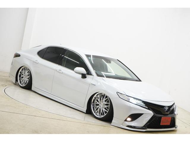 カムリ ＷＳ　ハーフレザー／社外エアサス／ＴＲＤエアロ／社外ＷＯＲＫクヴェル１９インチ／社外マフラー／社外テールランプ／トランクスポイラー／Ｂｌｕｅｔｏｏｔｈ／バックカメラ／ＥＴＣ２．０／運転席パワーシート／（43枚目）