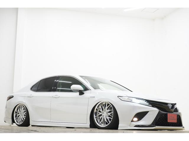 カムリ ＷＳ　ハーフレザー／社外エアサス／ＴＲＤエアロ／社外ＷＯＲＫクヴェル１９インチ／社外マフラー／社外テールランプ／トランクスポイラー／Ｂｌｕｅｔｏｏｔｈ／バックカメラ／ＥＴＣ２．０／運転席パワーシート／（44枚目）