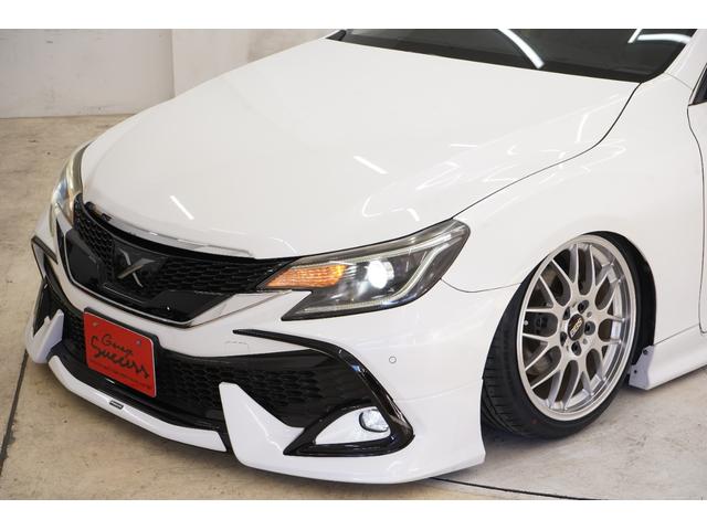 マークX 250G リラックスセレクション エアサス公認/ルーフブラック/RDSバンパー・リアG’sバンパー/モデリスタ(F・Sエアロ・グリルガーニッシュ)/中期ヘッドライト・テール/柿本マフラー/社外BBS18インチ/内装LED打替え済み/(7枚目)