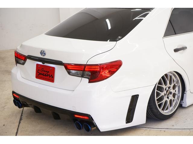 マークX 250G リラックスセレクション エアサス公認/ルーフブラック/RDSバンパー・リアG’sバンパー/モデリスタ(F・Sエアロ・グリルガーニッシュ)/中期ヘッドライト・テール/柿本マフラー/社外BBS18インチ/内装LED打替え済み/(8枚目)