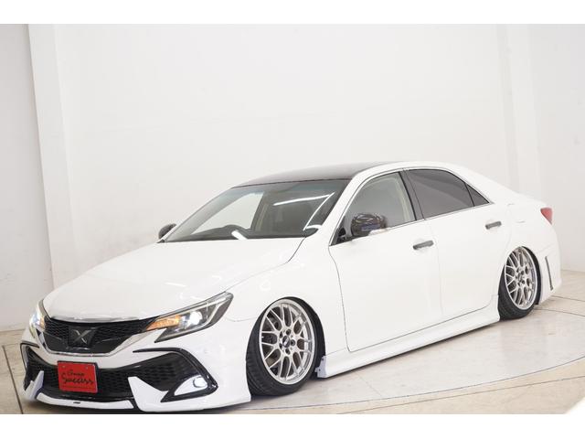 マークX 250G リラックスセレクション エアサス公認/ルーフブラック/RDSバンパー・リアG’sバンパー/モデリスタ(F・Sエアロ・グリルガーニッシュ)/中期ヘッドライト・テール/柿本マフラー/社外BBS18インチ/内装LED打替え済み/(16枚目)