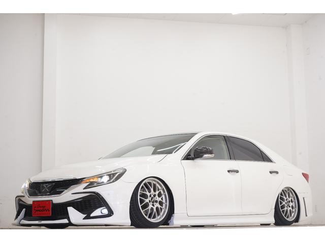 マークX 250G リラックスセレクション エアサス公認/ルーフブラック/RDSバンパー・リアG’sバンパー/モデリスタ(F・Sエアロ・グリルガーニッシュ)/中期ヘッドライト・テール/柿本マフラー/社外BBS18インチ/内装LED打替え済み/(17枚目)