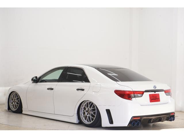 マークX 250G リラックスセレクション エアサス公認/ルーフブラック/RDSバンパー・リアG’sバンパー/モデリスタ(F・Sエアロ・グリルガーニッシュ)/中期ヘッドライト・テール/柿本マフラー/社外BBS18インチ/内装LED打替え済み/(23枚目)