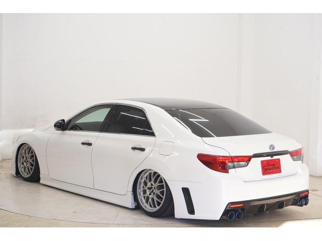 マークX 250G リラックスセレクション エアサス公認/ルーフブラック/RDSバンパー・リアG’sバンパー/モデリスタ(F・Sエアロ・グリルガーニッシュ)/中期ヘッドライト・テール/柿本マフラー/社外BBS18インチ/内装LED打替え済み/(25枚目)