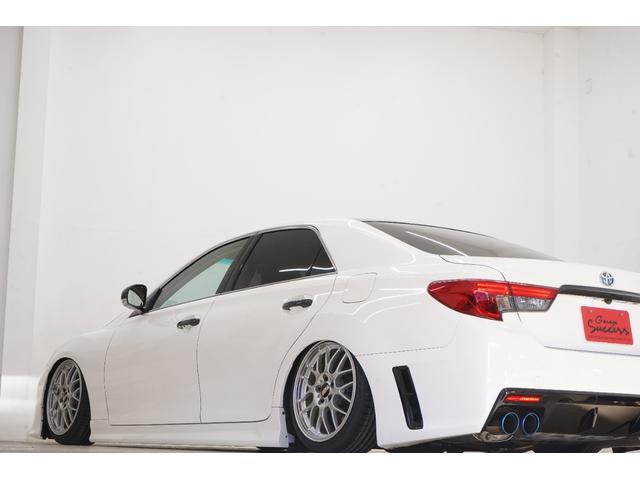 マークX 250G リラックスセレクション エアサス公認/ルーフブラック/RDSバンパー・リアG’sバンパー/モデリスタ(F・Sエアロ・グリルガーニッシュ)/中期ヘッドライト・テール/柿本マフラー/社外BBS18インチ/内装LED打替え済み/(26枚目)