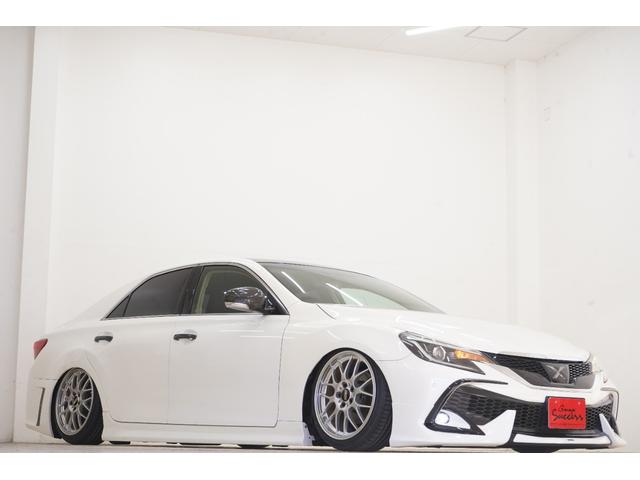 マークX 250G リラックスセレクション エアサス公認/ルーフブラック/RDSバンパー・リアG’sバンパー/モデリスタ(F・Sエアロ・グリルガーニッシュ)/中期ヘッドライト・テール/柿本マフラー/社外BBS18インチ/内装LED打替え済み/(48枚目)