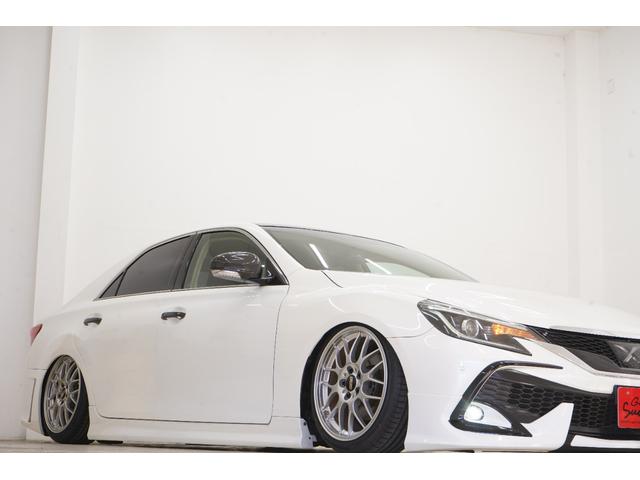 マークX 250G リラックスセレクション エアサス公認/ルーフブラック/RDSバンパー・リアG’sバンパー/モデリスタ(F・Sエアロ・グリルガーニッシュ)/中期ヘッドライト・テール/柿本マフラー/社外BBS18インチ/内装LED打替え済み/(50枚目)