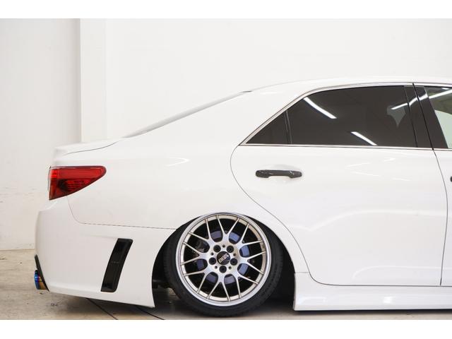 マークX 250G リラックスセレクション エアサス公認/ルーフブラック/RDSバンパー・リアG’sバンパー/モデリスタ(F・Sエアロ・グリルガーニッシュ)/中期ヘッドライト・テール/柿本マフラー/社外BBS18インチ/内装LED打替え済み/(52枚目)