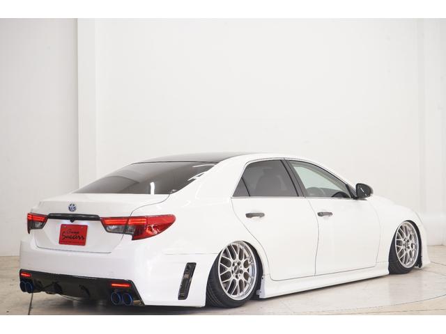 マークX 250G リラックスセレクション エアサス公認/ルーフブラック/RDSバンパー・リアG’sバンパー/モデリスタ(F・Sエアロ・グリルガーニッシュ)/中期ヘッドライト・テール/柿本マフラー/社外BBS18インチ/内装LED打替え済み/(54枚目)