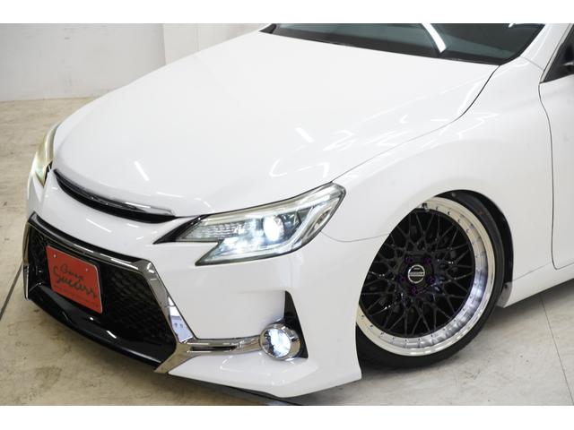 マークX 250G Sパッケージ 黒内装/フロントG’sバンパー/リア中期Sパッケージバンパー/新品TEIN車高調/新品FTX(黒)19インチ/新品タイヤ/中期ヘッドライト・テール/パドルシフト/クルーズコントロール/ETC/(6枚目)