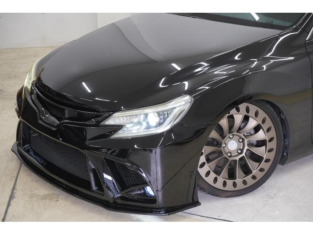 マークX 250G フロントBRASHバンパー・グリル/社外車高調/社外326Power19AW/中間・リアストレートマフラー/中期ヘッドライト・テールランプ/2色フォグ/Bluetooth/バックカメラ/ETC(6枚目)