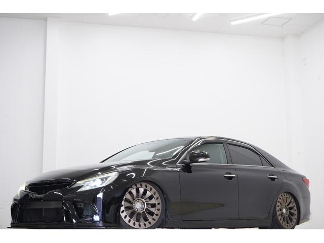 マークX 250G フロントBRASHバンパー・グリル/社外車高調/社外326Power19AW/中間・リアストレートマフラー/中期ヘッドライト・テールランプ/2色フォグ/Bluetooth/バックカメラ/ETC(14枚目)