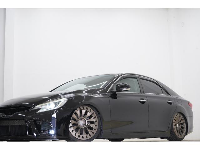 マークX 250G フロントBRASHバンパー・グリル/社外車高調/社外326Power19AW/中間・リアストレートマフラー/中期ヘッドライト・テールランプ/2色フォグ/Bluetooth/バックカメラ/ETC(16枚目)