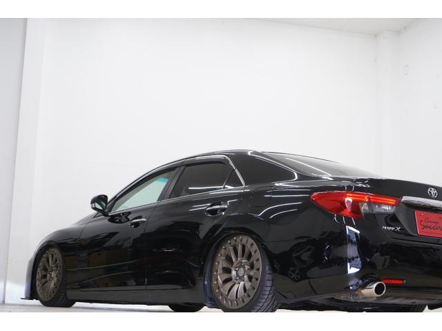 マークX 250G フロントBRASHバンパー・グリル/社外車高調/社外326Power19AW/中間・リアストレートマフラー/中期ヘッドライト・テールランプ/2色フォグ/Bluetooth/バックカメラ/ETC(24枚目)