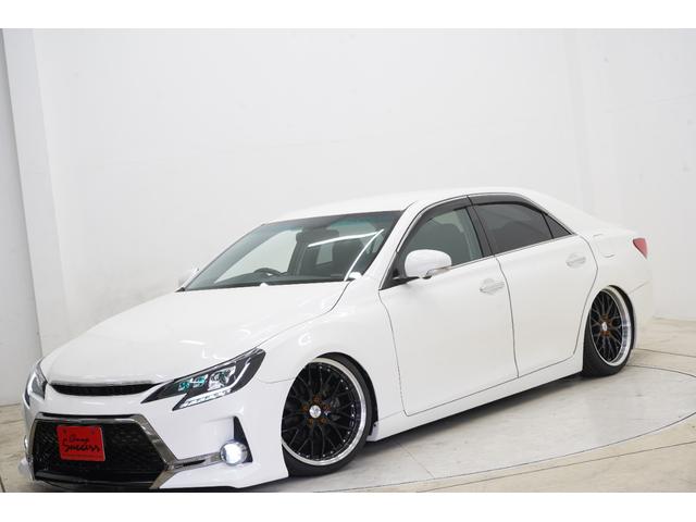 マークX 250G リラックスセレクション・ブラックリミテッド 黒内装/フロントG’sバンパー/BRASH3眼ヘッドライト/新品TEIN車高調/新品マルチフォルケッタ19AW/2色フォグランプ/Bluetooth/バックカメラ/パワーシート/ETC/フルカスタム/(12枚目)