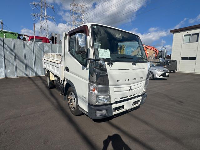 キャンター ダンプ　ＴＫＧ－ＦＢＡ３０　新明和製ダンプ　コボレーン　積載２０００ＫＧ　メッキミラーカバー　メッキコーナーカバ―　５ＭＴ　ラジオ　電動格納ミラー　フォグランプ　（Ｃ－３１）（準中型免許）（2枚目）